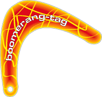 Boomerang Tag for the Nissan Cube and Nissan Cubic Owners Club members.